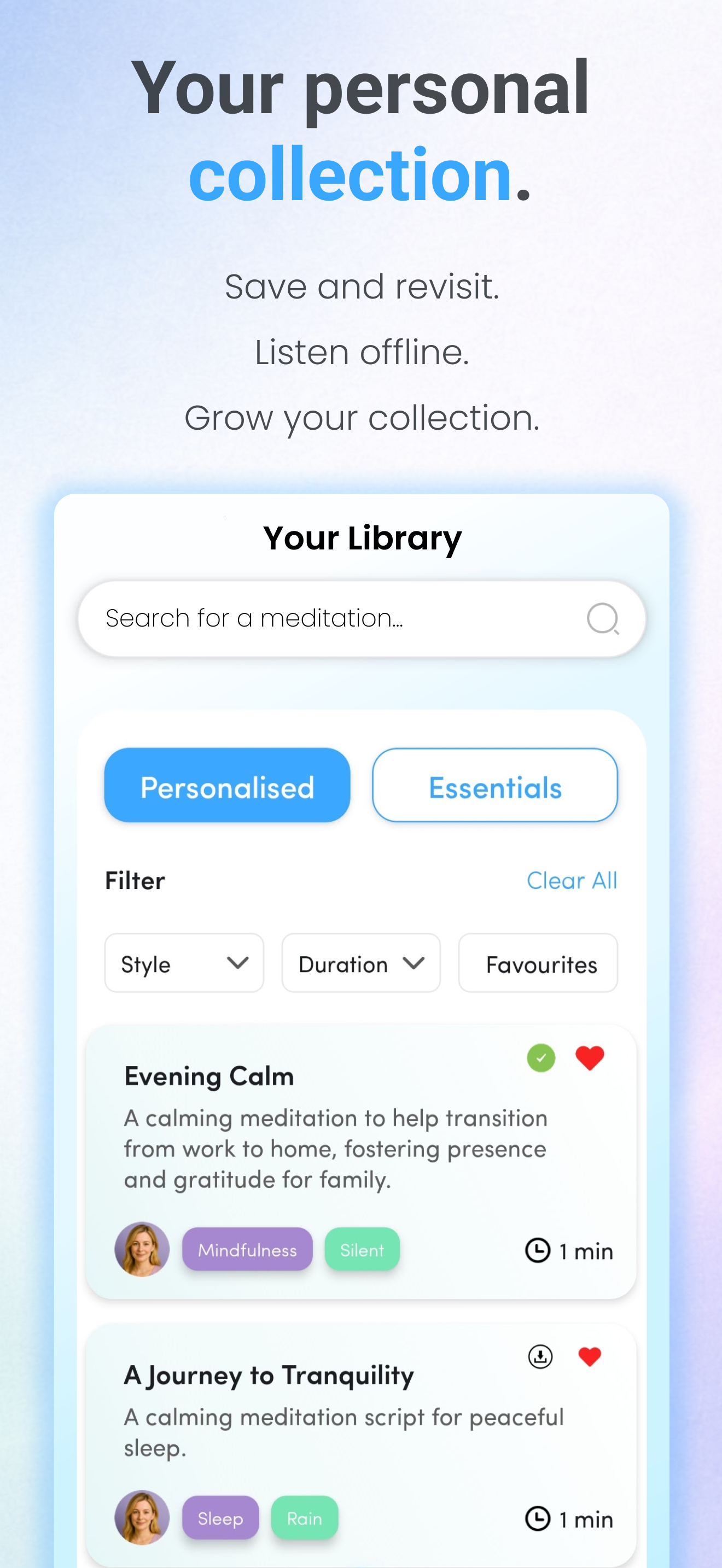 Galinia app screenshot